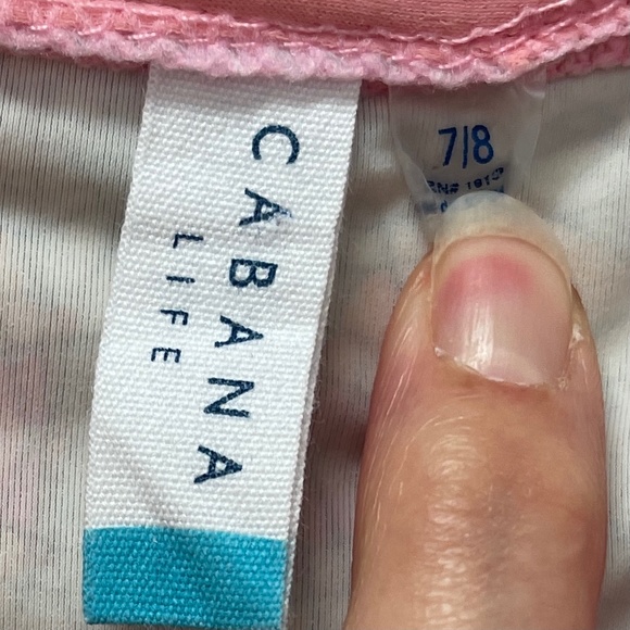 Cabana Life Rashguard swim top or jacket Sz 7/8 - Picture 6 of 10
